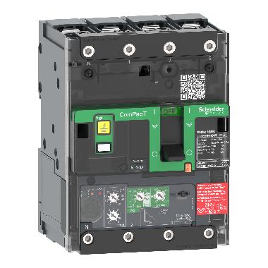 Interruttore, ComPacT NSXm 100F, 36kA/415VAC, 4 poli, Sganciatore MicroLogic 4.1 25A, busbar/connettori - SCHNEIDER ELECTRIC C11F44V025B product photo Photo 01 3XL