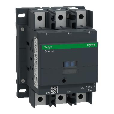 Contattore TeSys LC1D - 3 poli - AC3 440V 115 A - 110 V AC - SCHNEIDER ELECTRIC LC1D1156F7 product photo Photo 01 3XL