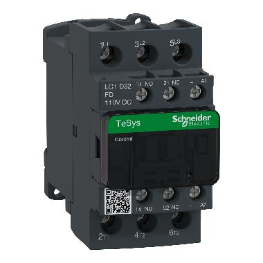 Contattore TeSys LC1D - 3 poli - AC3 440V 32 A - 110 V CC - SCHNEIDER ELECTRIC LC1D32FD product photo Photo 01 3XL