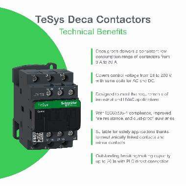 Contattore TeSys LC1D - 4 poli - AC1 440V 32 A - 48 V AC - SCHNEIDER ELECTRIC LC1DT32E7 product photo Photo 03 3XL