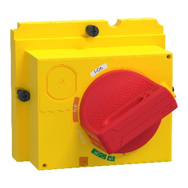 Manovra rotativa diretta, ComPacT NSX100/160/250, manovra rossa su fronte giallo, IP40 - SCHNEIDER ELECTRIC LV429339T product photo Photo 01 3XL