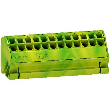 4 Blocco di terra 12X4mm2 - SCHNEIDER ELECTRIC LVS04214 product photo Photo 01 3XL