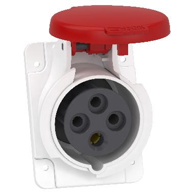 Presa fissa BT da incasso inclinata IP44 16A 380V 3PT cablaggio rapido - SCHNEIDER ELECTRIC PKY16F434 product photo Photo 01 3XL
