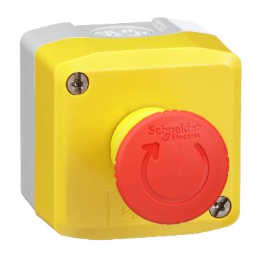 Pulsantiera gialla - 1 fungo emergenza rosso D.40 girare per sbloccare 2NC - SCHNEIDER ELECTRIC XALK178FH7 product photo Photo 01 3XL