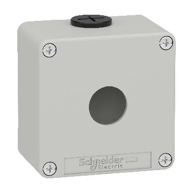 Pulsantiera in metallo grigia  M20 1 foro 22MM 80X80X51,5 UL CSA - SCHNEIDER ELECTRIC XAPD1201 product photo Photo 01 3XL