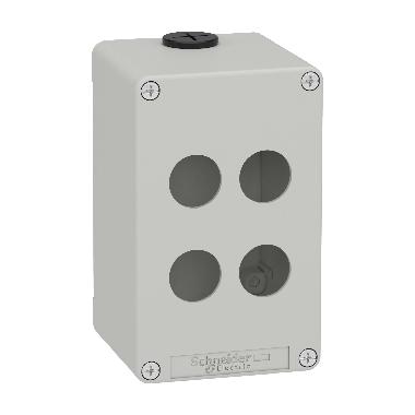Pulsantiera in metallo grigia  M20 4 fori 22MM 80X130X77 UL CSA - SCHNEIDER ELECTRIC XAPD2504 product photo Photo 01 3XL