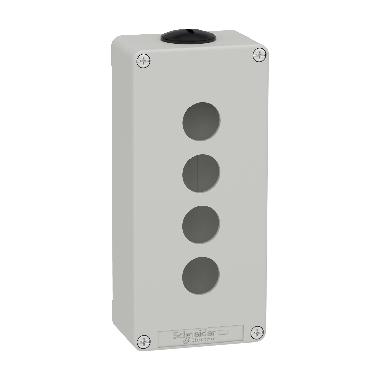 Pulsantiera in metallo grigia  M25 4 fori 22MM 80X175X51,5 UL CSA - SCHNEIDER ELECTRIC XAPD3204 product photo Photo 01 3XL