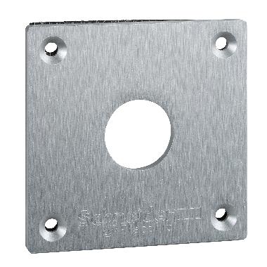 Piastra anteriore - XAP-E - metallo - 1 foro - SCHNEIDER ELECTRIC XAPE301 product photo Photo 01 3XL