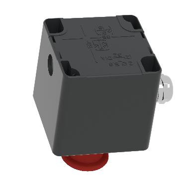 Pulsantiera - XAW-F - metallo - 1 NC + 1 NC - rosso - arresto di emergenza - SCHNEIDER ELECTRIC XAWF198EX product photo Photo 05 3XL