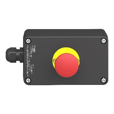 Pulsantiera - XAW-G - plastica - 1 NC + 1 NC - rosso - arresto di emergenza - SCHNEIDER ELECTRIC XAWG198EX product photo Photo 04 3XL