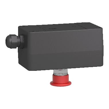 Pulsantiera - XAW-G - plastica - 1 NC + 1 NC - rosso - arresto di emergenza - SCHNEIDER ELECTRIC XAWG198EX product photo Photo 05 3XL