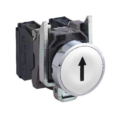 Pulsante bianco D.22  filoghiera ad impulso - FRECCIA SU - 1NO - SCHNEIDER ELECTRIC XB4BA3341 product photo Photo 01 3XL