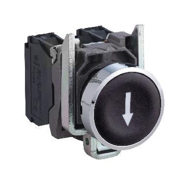 Pulsante nero D.22  - filoghiera ad impulso - C/IND. FRECCIA GIA'  - 1NO - SCHNEIDER ELECTRIC XB4BA3351 product photo Photo 01 3XL