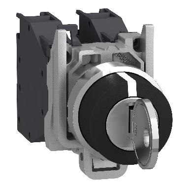 SELETTORE CON CHIAVE D.22  - 3 POSIZIONI - A CHIAVE - 2NO - SCHNEIDER ELECTRIC XB4BG33 product photo Photo 01 3XL