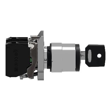 SELETTORE CON CHIAVE D.22  - 3 POSIZIONI - A CHIAVE - 2NO - SCHNEIDER ELECTRIC XB4BG33 product photo Photo 08 3XL
