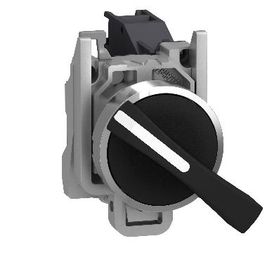 Selettore D.22 - 2 posizioni - leva lunga - nero - 1NO - SCHNEIDER ELECTRIC XB4BJ21 product photo Photo 01 3XL