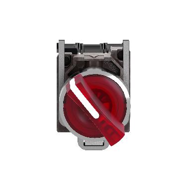Selettore luminoso rosso D.22  - 2 posizioni - 24Vac/dc - 1NO+1NC- LED universale - SCHNEIDER ELECTRIC XB4BK124B5 product photo Photo 04 3XL
