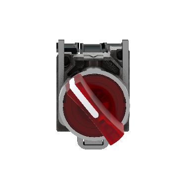 Selettore luminoso rosso D.22 - 2 posizioni - 120Vac - 1NO+1NC- LED universale - SCHNEIDER ELECTRIC XB4BK124G5 product photo Photo 07 3XL