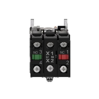 Selettore luminoso arancione D.22  - 2 posizioni - 24Vac/dc - 1NO+1NC- LED universale - SCHNEIDER ELECTRIC XB4BK125B5 product photo Photo 04 3XL