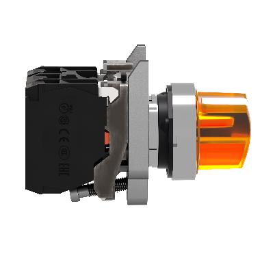 Selettore luminoso arancione D.22  - 2 posizioni - 24Vac/dc - 1NO+1NC- LED universale - SCHNEIDER ELECTRIC XB4BK125B5 product photo Photo 08 3XL