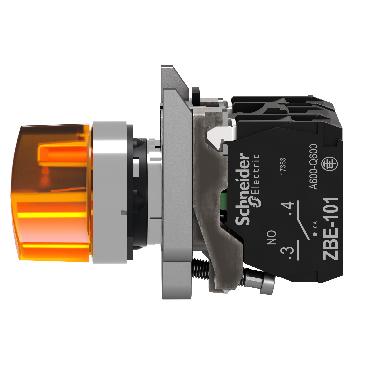 Selettore luminoso arancione D.22  - 2 posizioni - 24Vac/dc - 1NO+1NC- LED universale - SCHNEIDER ELECTRIC XB4BK125B5 product photo Photo 09 3XL