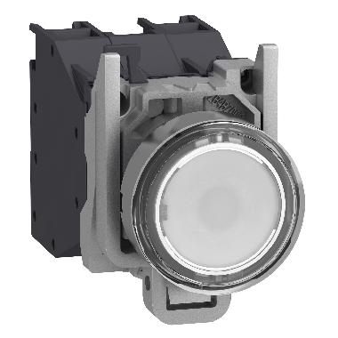 Pulsante luminoso bianco con cappuccio ATEX 24..240V - SCHNEIDER ELECTRIC XB4BP183BM5GEX product photo Photo 01 3XL
