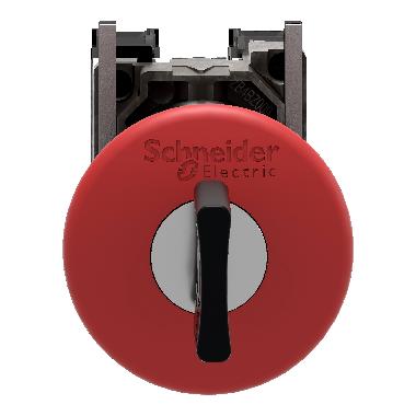 Pulsante di emergenza rosso D.40 spegnimento D.22 sblocco chiave scatto 1NC+1NO - SCHNEIDER ELECTRIC XB4BS9445 product photo Photo 05 3XL