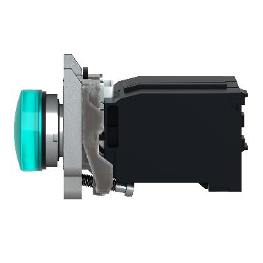 Lampada spia D.22  - IP65 - verde - lampadina BA 9S - 120V - SCHNEIDER ELECTRIC XB4BV33 product photo Photo 09 3XL