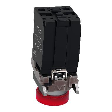 Lampada spia completa rossa D.22 con LED universale 400 Vac - SCHNEIDER ELECTRIC XB4BV5B4 product photo Photo 07 3XL