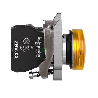 LAMPADA SPIA GIALLA LED  ATEX - SCHNEIDER ELECTRIC XB4BVB5EX - SCHNEIDER ELECTRIC XB4BVB5EX - SCHNEIDER ELECTRIC XB4BVB5EX product photo Photo 08 3XL