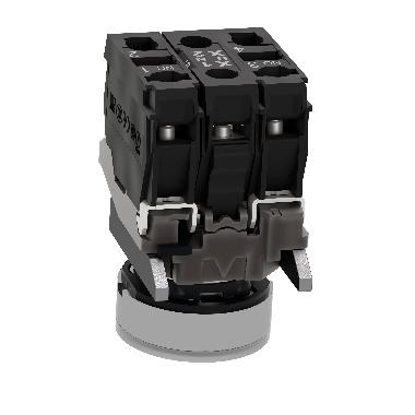 Pulsante luminoso bianco D.22 - filoghiera ad impulso - 24V - 1NO+1NC- LED universale - SCHNEIDER ELECTRIC XB4BW31B5 product photo Photo 06 3XL