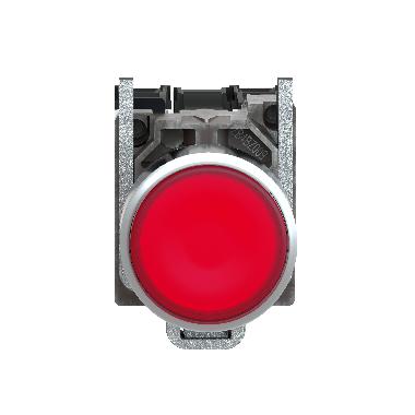 Pulsante luminoso rosso D.22 - filoghiera ad impulso - 24Vac/dc - 1NO+1NC- LED universale - SCHNEIDER ELECTRIC XB4BW34B5 product photo Photo 05 3XL
