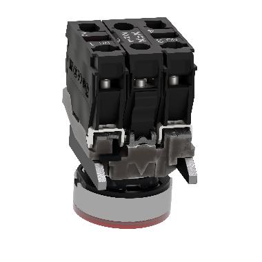 Pulsante luminoso rosso D.22 - filoghiera ad impulso - 120V - 1NO+1NC- LED universale - SCHNEIDER ELECTRIC XB4BW34G5 product photo Photo 08 3XL