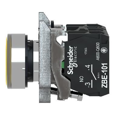 Pulsante luminoso gialloD.22 - filoghiera ad impulso - 250V - 1NO+1NC - SCHNEIDER ELECTRIC XB4BW3565 product photo Photo 07 3XL