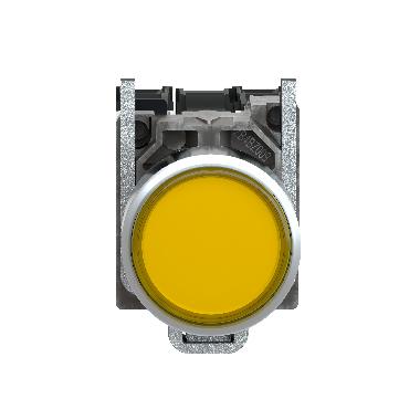 Pulsante luminoso giallo D.22- filoghiera ad impulso - 230Vac - 1NO+1NC- LED universale - SCHNEIDER ELECTRIC XB4BW35M5 product photo Photo 06 3XL
