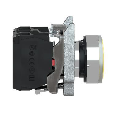Pulsante luminoso giallo D.22- filoghiera ad impulso - 230Vac - 1NO+1NC- LED universale - SCHNEIDER ELECTRIC XB4BW35M5 product photo Photo 10 3XL