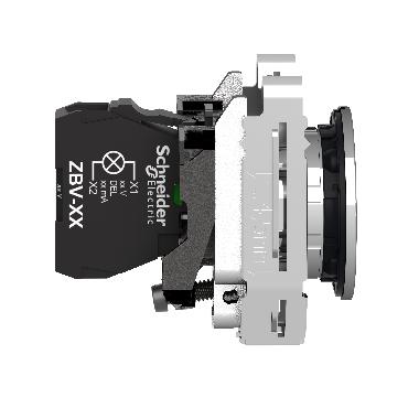 Lampada spia verde filopannello  LED universale 230 VAC- D.30 - SCHNEIDER ELECTRIC XB4FVM3 product photo Photo 11 3XL