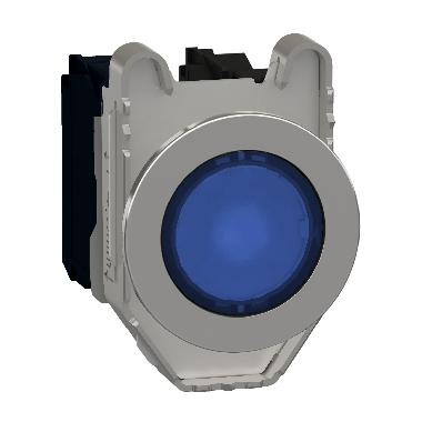 Pulsante luminoso blu filopannello LED universale 24VAC/DC 1NO+1NC- D.30 - SCHNEIDER ELECTRIC XB4FW36B5 product photo Photo 01 3XL