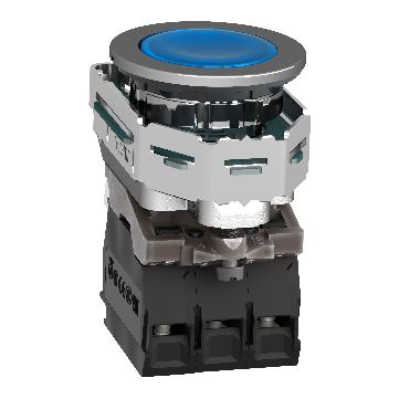 Pulsante luminoso blu filopannello LED universale 24VAC/DC 1NO+1NC- D.30 - SCHNEIDER ELECTRIC XB4FW36B5 product photo Photo 04 3XL