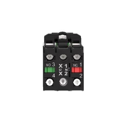 Selettore luminoso arancione D.22 - 2 posizioni - 24Vac/dc - 1NO+1NC- LED universale - SCHNEIDER ELECTRIC XB5AK125B5 product photo Photo 04 3XL