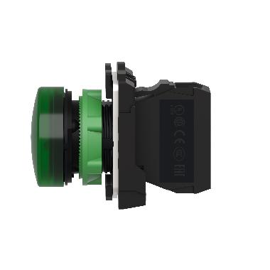 Lampada spia completa D.22 - IP65 - verde - LED universale - 230Vacac - SCHNEIDER ELECTRIC XB5AVM3 product photo Photo 11 3XL