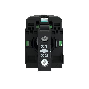 Lampada spia completa D.22 - IP65 - verde - LED universale - 230Vacac - SCHNEIDER ELECTRIC XB5AVM3 product photo Photo 04 3XL