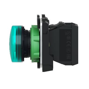 Lampada spia completa D.22 - IP65 - verde - LED universale - 230Vacac - SCHNEIDER ELECTRIC XB5AVM3 product photo Photo 12 3XL