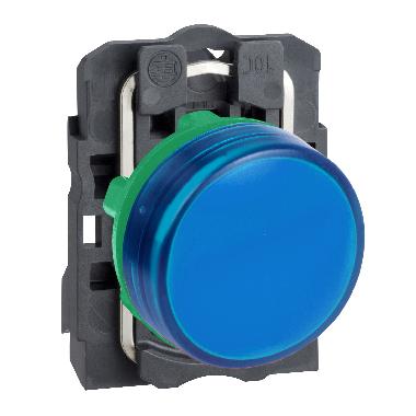 Lampada spia completa D.22 - IP65 - blu - LED universale - 230Vacac - SCHNEIDER ELECTRIC XB5AVM6 product photo Photo 01 3XL