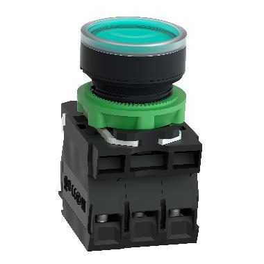 Pulsante luminoso verde D.22 - filoghiera ad impulso - 250V - 1NA+1NC - SCHNEIDER ELECTRIC XB5AW3365 product photo Photo 05 3XL