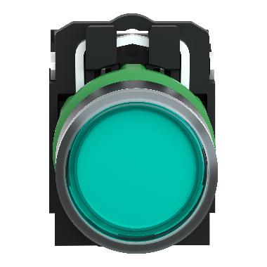 Pulsante luminoso verde D.22 - filoghiera ad impulso - 250V - 1NA+1NC - SCHNEIDER ELECTRIC XB5AW3365 product photo Photo 06 3XL