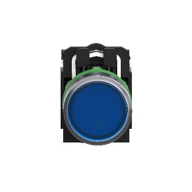 Pulsante luminoso blu D.22 - filoghiera ad impulso - 24Vac/dc - 1NO+1NC- LED universale - SCHNEIDER ELECTRIC XB5AW36B5 product photo Photo 06 3XL