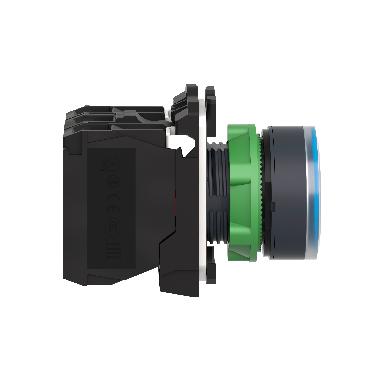 Pulsante luminoso blu D.22 - filoghiera ad impulso - 24Vac/dc - 1NO+1NC- LED universale - SCHNEIDER ELECTRIC XB5AW36B5 product photo Photo 07 3XL