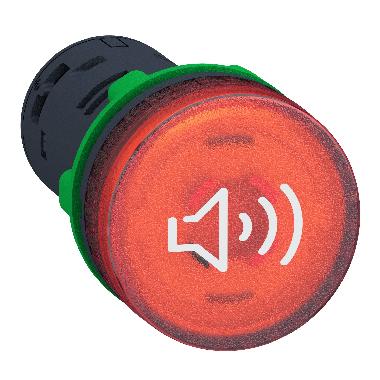 Segnalatore acustico-luminoso rosso 24Vac/dc continuo-intermittente - SCHNEIDER ELECTRIC XB5KS2B4 product photo Photo 01 3XL
