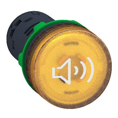 Segnalatore acustico-luminoso giallo 24Vac/dc continuo-intermittente - SCHNEIDER ELECTRIC XB5KS2B8 product photo Photo 01 3XL